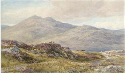 Sample artwork by John Steeple (1823 - 1887), known for landscape and coastal scene painting - View similar artists and auction records